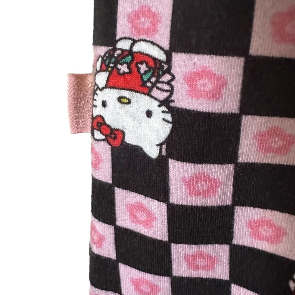 Hello Kitty x NGOrder Checkerboard Bodycon Dress Black Pink Size US 6 - Picture 9 of 9